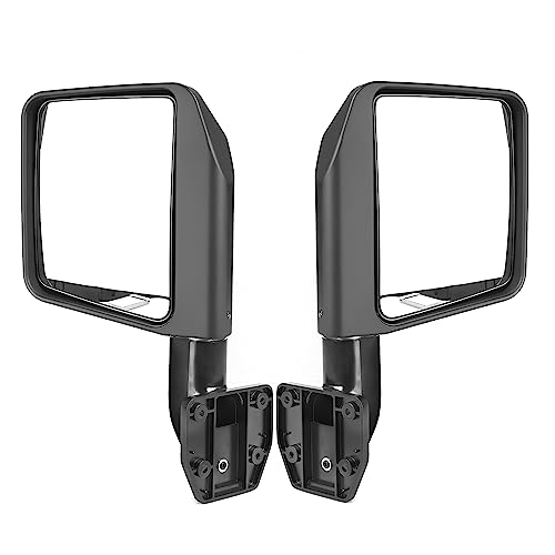 Mirrors Doors off Side View Mirrors Half Doors for Jeep Wrangler CJ7 YJ JK/JL Gladiator JT 1997 2024   1 Pair