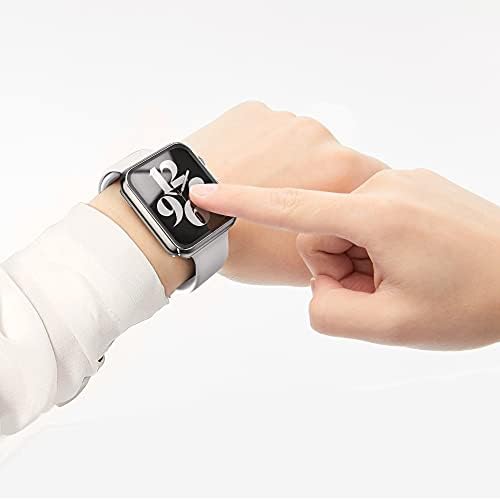 Misxi 2 Pack Hard PC Case with Tempered Glass Screen Protector Compatible with Apple Watch Series 9  2023  Series 8 Series 7 45mm  Ultra Thin Scratch Resistant Cover for iWatch S9/S8/S7  Black