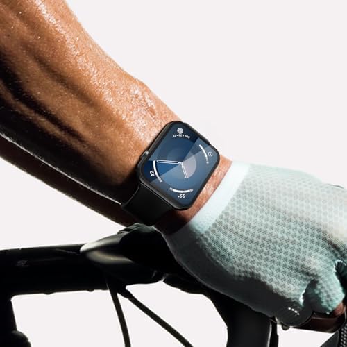 Misxi 2 Pack Hard PC Case with Tempered Glass Screen Protector Compatible with Apple Watch Series 9  2023  Series 8 Series 7 45mm  Ultra Thin Scratch Resistant Cover for iWatch S9/S8/S7  Black