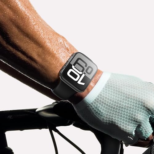 Misxi 2 Pack Hard PC Case with Tempered Glass Screen Protector Compatible with Apple Watch Series 9  2023  Series 8 Series 7 45mm  Ultra Thin Scratch Resistant Cover for iWatch S9/S8/S7  Black