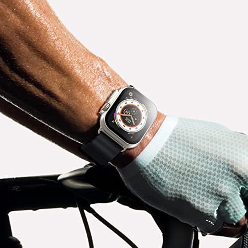 Misxi 2 Pack Hard PC Case with Tempered Glass Screen Protector Compatible with Apple Watch Series 9  2023  Series 8 Series 7 45mm  Ultra Thin Scratch Resistant Cover for iWatch S9/S8/S7  Black