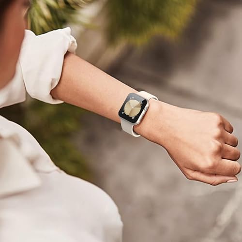 Misxi 2 Pack Hard PC Case with Tempered Glass Screen Protector Compatible with Apple Watch Series 9  2023  Series 8 Series 7 45mm  Ultra Thin Scratch Resistant Cover for iWatch S9/S8/S7  Black