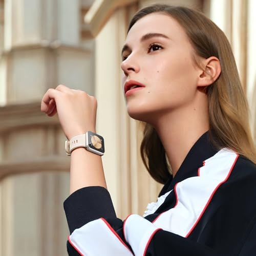 Misxi 2 Pack Hard PC Case with Tempered Glass Screen Protector Compatible with Apple Watch Series 9  2023  Series 8 Series 7 45mm  Ultra Thin Scratch Resistant Cover for iWatch S9/S8/S7  Black