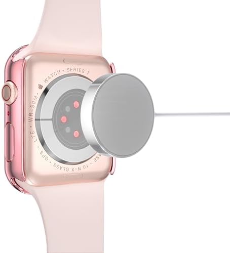 Misxi 2 Pack Hard PC Case with Tempered Glass Screen Protector Compatible with Apple Watch Series 9  2023  Series 8 Series 7 45mm  Ultra Thin Scratch Resistant Cover for iWatch S9/S8/S7  Black