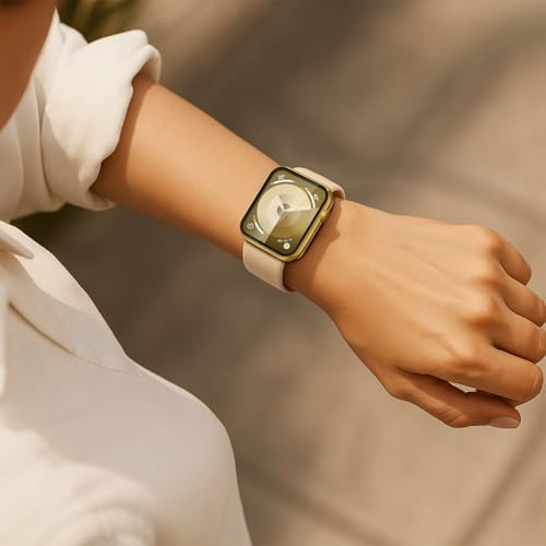 Misxi 2 Pack Hard PC Case with Tempered Glass Screen Protector Compatible with Apple Watch Series 9  2023  Series 8 Series 7 45mm  Ultra Thin Scratch Resistant Cover for iWatch S9/S8/S7  Black