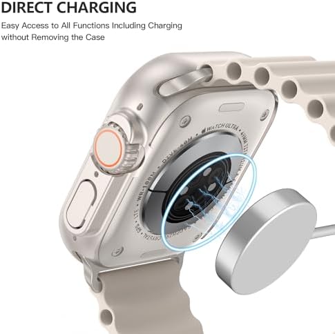 Misxi 2 Pack Hard PC Case with Tempered Glass Screen Protector Compatible with Apple Watch Series 9  2023  Series 8 Series 7 45mm  Ultra Thin Scratch Resistant Cover for iWatch S9/S8/S7  Black