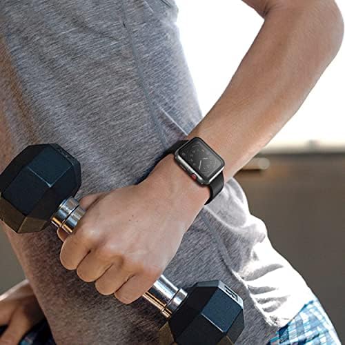 Misxi 2 Pack Hard PC Case with Tempered Glass Screen Protector Compatible with Apple Watch Series 9  2023  Series 8 Series 7 45mm  Ultra Thin Scratch Resistant Cover for iWatch S9/S8/S7  Black