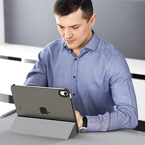 MoKo for iPad  A16  11th Generation Case 11 Inch 2025  iPad 10th Generation Case 10 9 Inch 2022  Slim Stand Hard PC Translucent Back Shell Smart Cover  Support Touch ID  Auto Wake/Sleep Space Gray