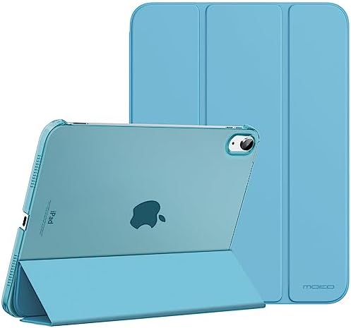 MoKo for iPad  A16  11th Generation Case 11 Inch 2025  iPad 10th Generation Case 10 9 Inch 2022  Slim Stand Hard PC Translucent Back Shell Smart Cover  Support Touch ID  Auto Wake/Sleep Space Gray