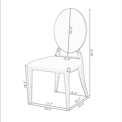 Modern Dining Chairs Set of 2 Leather Kitchen Dining Room Chair with Shiny Gold Stainless Steel Legs Upholstered Back Chairs for Living Room Meeting Room