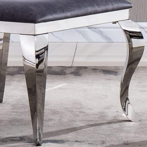 Modern Dining Chairs Set of 2 Leather Kitchen Dining Room Chair with Shiny Gold Stainless Steel Legs Upholstered Back Chairs for Living Room Meeting Room