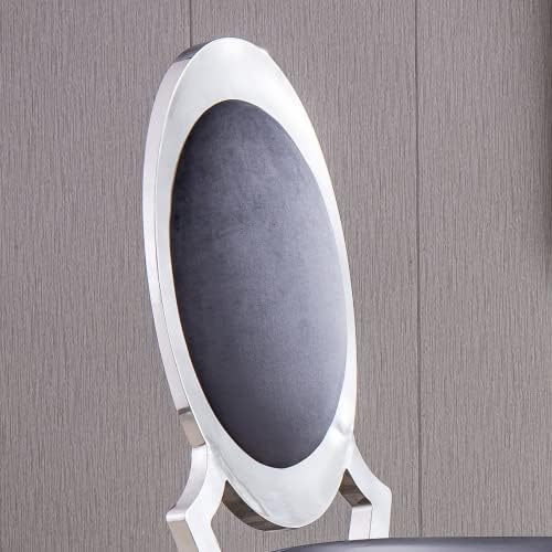 Modern Dining Chairs Set of 2 Leather Kitchen Dining Room Chair with Shiny Gold Stainless Steel Legs Upholstered Back Chairs for Living Room Meeting Room