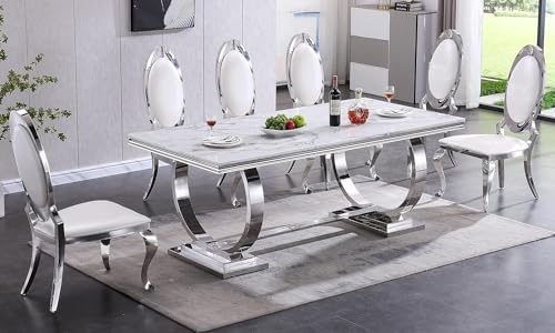 Modern Dining Chairs Set of 2 Leather Kitchen Dining Room Chair with Shiny Gold Stainless Steel Legs Upholstered Back Chairs for Living Room Meeting Room