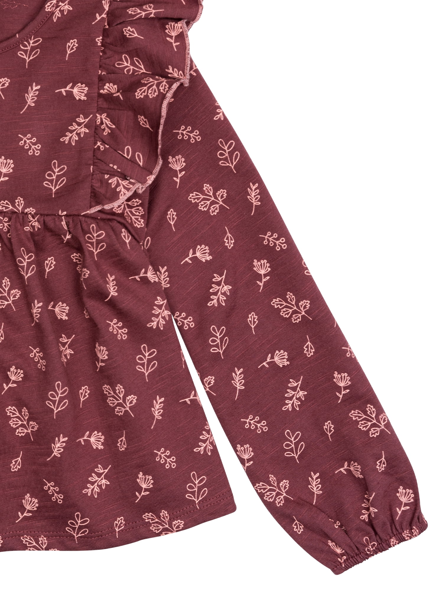 Modern Moments by Gerber Toddler Girl Ruffles Top and Wide Leg Pant Set  2 Piece  Sizes 12 Months   5T