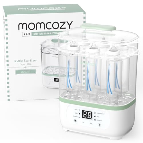 Momcozy Bottle Sterilizer and Dryer  8 in 1 Electric Steam Baby Bottle Sterilizer for Baby Bottles  Baby stuffs & Breast Pump Accessories