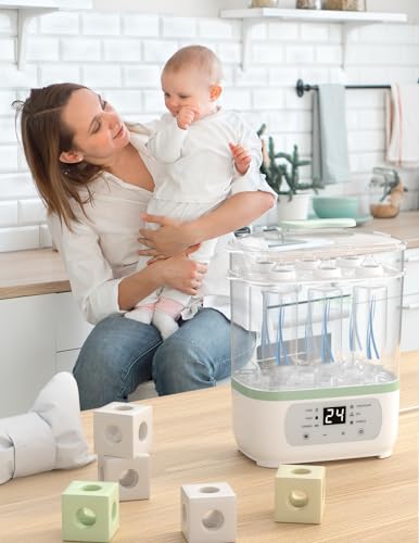 Momcozy Bottle Sterilizer and Dryer  8 in 1 Electric Steam Baby Bottle Sterilizer for Baby Bottles  Baby stuffs & Breast Pump Accessories