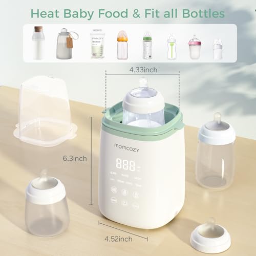 Momcozy Bottle Warmer  Fast Bottle Warmers for All Bottles with Timer  Accurate Temperature Control and Automatic Shut Off  Multifunctional Bottle Warmer for Breastmilk