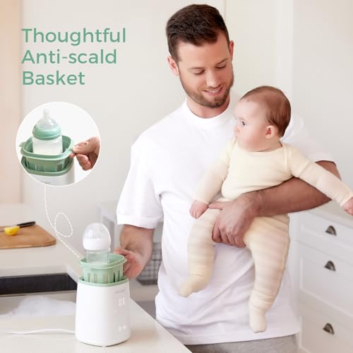 Momcozy Bottle Warmer  Fast Bottle Warmers for All Bottles with Timer  Accurate Temperature Control and Automatic Shut Off  Multifunctional Bottle Warmer for Breastmilk