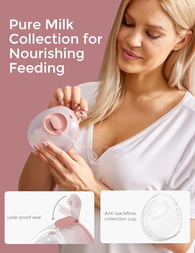 Momcozy Breast Pump V2 Pro Ultra Lightweight  Hands Free & Portable Wearable Pump with Upgraded Integrated DoubleFit Flange  Quiet & Leak Proof Electric Pump  3 Modes 9 Levels  17/19/21/24mm