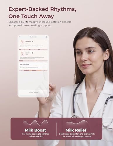 Momcozy Breast Pump Hands Free Upgraded Mobile Flow   M9  App Discreet Control with Personalized Multi Modes & 15 Levels  Wearable Breast Pump 24mm  2 Pack Gray