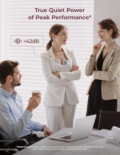 Momcozy Breast Pump Hands Free Upgraded Mobile Flow   M9  App Discreet Control with Personalized Multi Modes & 15 Levels  Wearable Breast Pump 24mm  2 Pack Gray