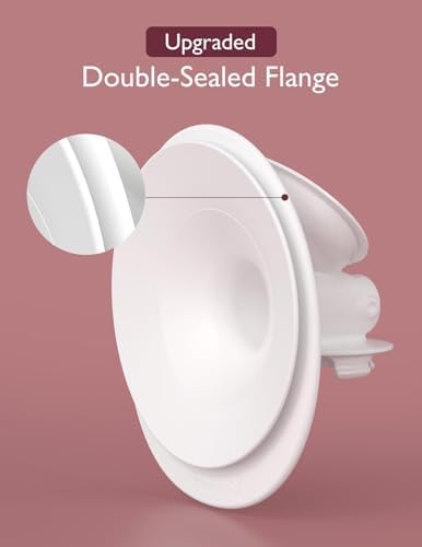 Momcozy Breast Pump Hands Free Upgraded Mobile Flow   M9  App Discreet Control with Personalized Multi Modes & 15 Levels  Wearable Breast Pump 24mm  2 Pack Gray