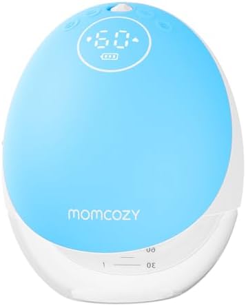 Momcozy Breast Pump Hands Free Upgraded Mobile Flow   M9  App Discreet Control with Personalized Multi Modes & 15 Levels  Wearable Breast Pump 24mm  2 Pack Gray