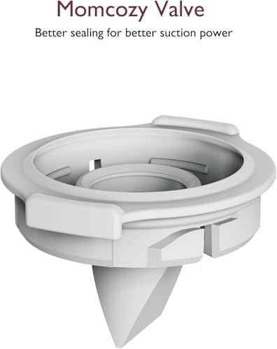 Momcozy Breast Pump Hands Free Upgraded Mobile Flow   M9  App Discreet Control with Personalized Multi Modes & 15 Levels  Wearable Breast Pump 24mm  2 Pack Gray