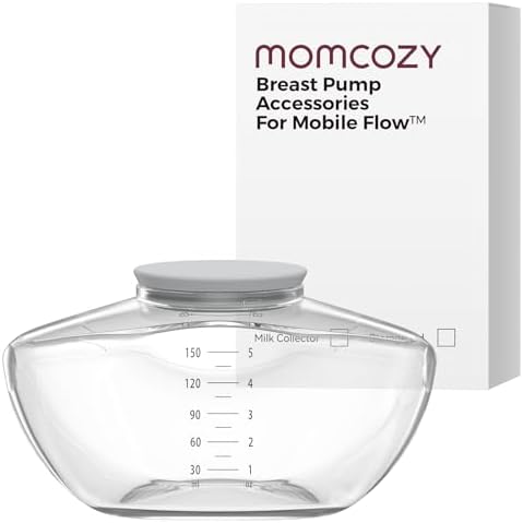 Momcozy Breast Pump Hands Free Upgraded Mobile Flow   M9  App Discreet Control with Personalized Multi Modes & 15 Levels  Wearable Breast Pump 24mm  2 Pack Gray