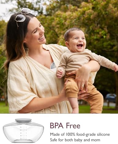 Momcozy Breast Pump Hands Free Upgraded Mobile Flow   M9  App Discreet Control with Personalized Multi Modes & 15 Levels  Wearable Breast Pump 24mm  2 Pack Gray