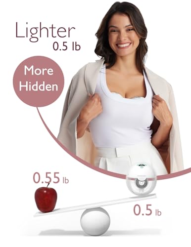 Momcozy M5 Hands Free Wearable Breast Pump  Double Sealed Flange for Baby Like Comfort  3 Modes & 9 Suction Levels  Portable Electric Pump   24mm  2 Pack Mint