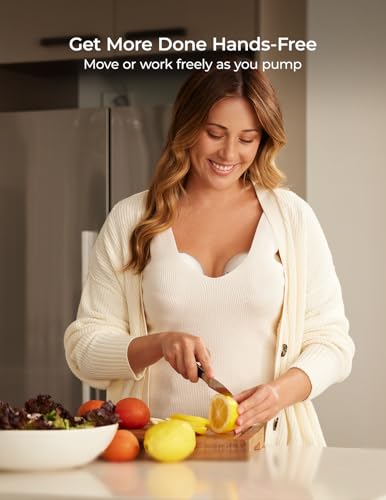 Momcozy M5 Smart APP Controlled Wearable Breast Pump  Hands Free Wireless Electric Pump  3 Modes 9 Suction Levels  BPA Free  Portable Lightweight  24mm Flange  2 Pack Cozy Red