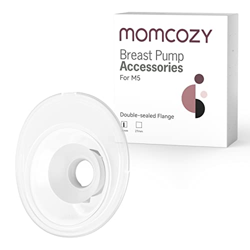 Momcozy M5 Smart APP Controlled Wearable Breast Pump  Hands Free Wireless Electric Pump  3 Modes 9 Suction Levels  BPA Free  Portable Lightweight  24mm Flange  2 Pack Cozy Red