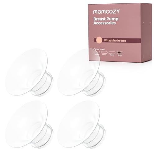 Momcozy M5 Smart APP Controlled Wearable Breast Pump  Hands Free Wireless Electric Pump  3 Modes 9 Suction Levels  BPA Free  Portable Lightweight  24mm Flange  2 Pack Cozy Red