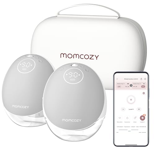 Momcozy M9 Wearable Pump  App Controlled  Ultra Quiet & Discreet Hands Free Pumping