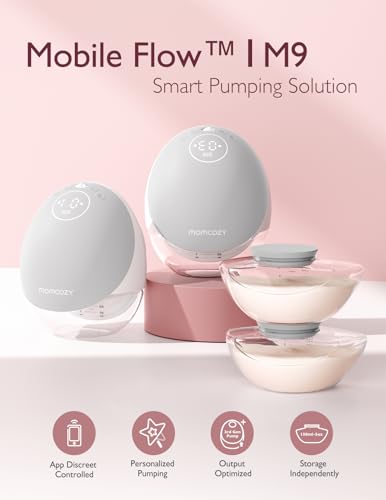 Momcozy M9 Wearable Pump  App Controlled  Ultra Quiet & Discreet Hands Free Pumping