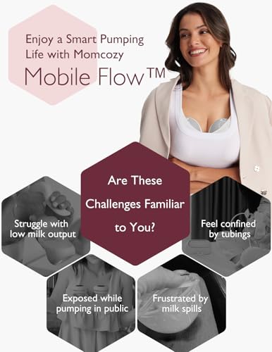 Momcozy M9 Wearable Pump  App Controlled  Ultra Quiet & Discreet Hands Free Pumping