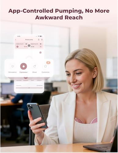 Momcozy Wearable Breast Pump  Hands Free Upgraded Mobile Flow   M9  App Discreet Control with Personalized Multi Modes & 15 Levels  Wearable Breast Pump 24mm  2 Pack Cozy Red