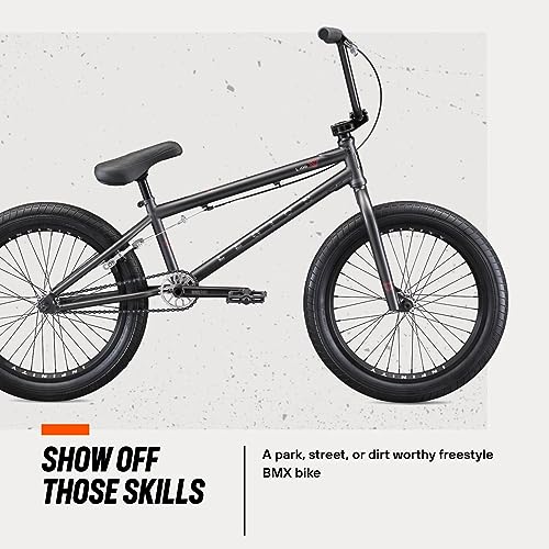 Mongoose Legion Freestyle BMX Bike for Advanced Level or Professional Riders  Adult Men Women  4130 Chromoly Frame  and 20 Inch Wheels