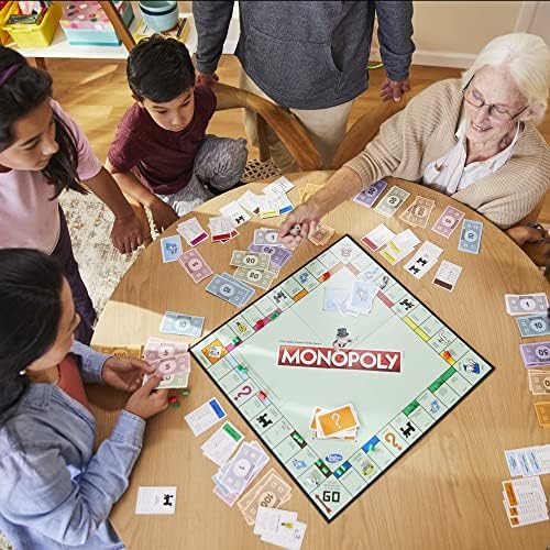 Monopoly Game  Family Board Games for 2 to 6 Players & Kids Ages 8 and Up  Includes 8 Tokens  Token Vote Edition 