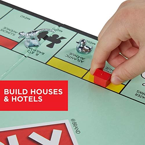 Monopoly Game  Family Board Games for 2 to 6 Players & Kids Ages 8 and Up  Includes 8 Tokens  Token Vote Edition 