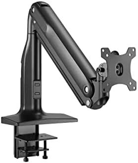 Monoprice Heavy Duty Single Monitor Full Motion Adjustable Gas Spring Desk Mount for 32 49 Inch Monitors   Workstream Collection