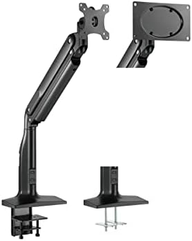 Monoprice Heavy Duty Single Monitor Full Motion Adjustable Gas Spring Desk Mount for 32 49 Inch Monitors   Workstream Collection