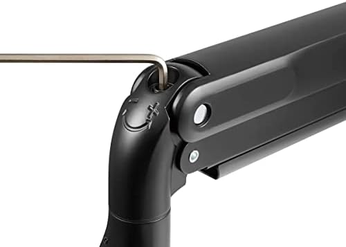 Monoprice Heavy Duty Single Monitor Full Motion Adjustable Gas Spring Desk Mount for 32 49 Inch Monitors   Workstream Collection