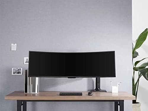 Monoprice Heavy Duty Single Monitor Full Motion Adjustable Gas Spring Desk Mount for 32 49 Inch Monitors   Workstream Collection