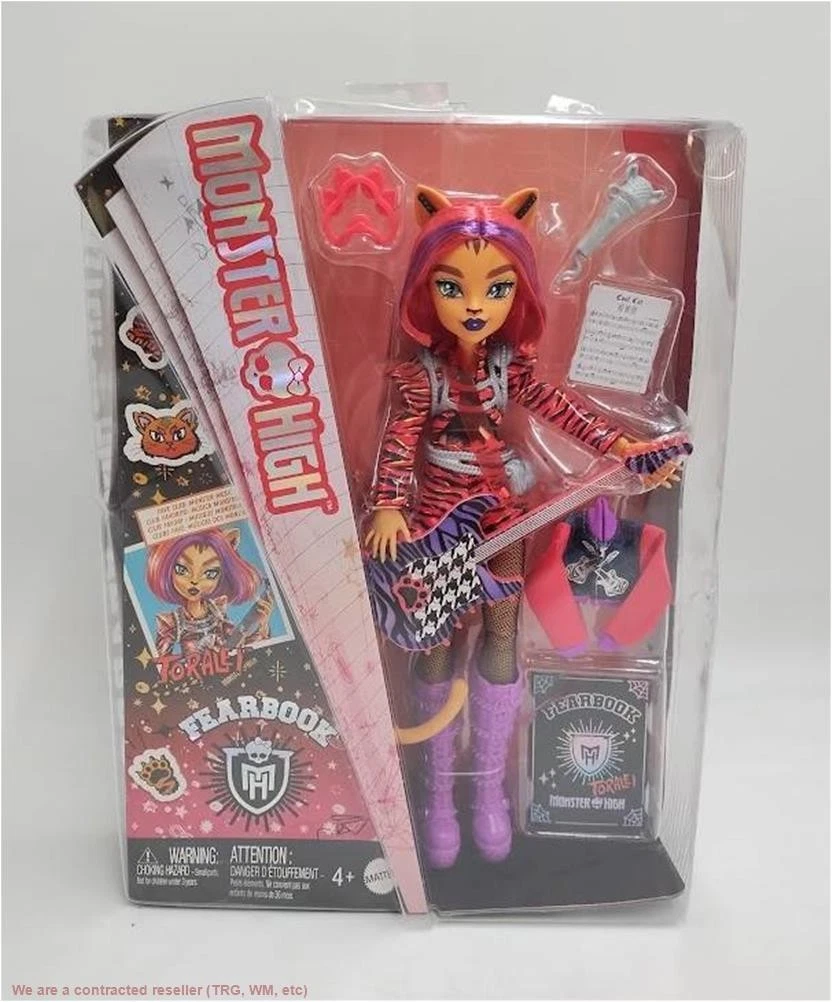 Monster High 10 5" Fearbook Toralei Fashion Doll SEE DETAILS