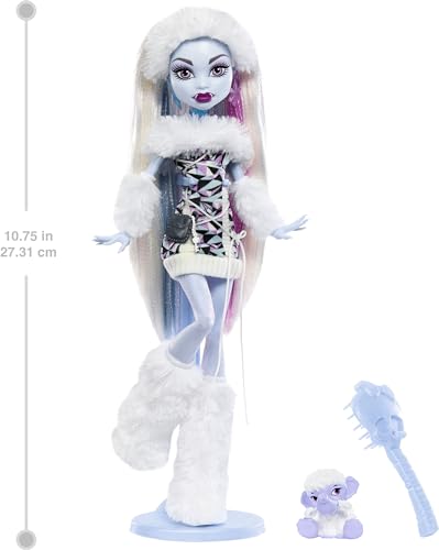 Monster High Booriginal Creeproduction Doll  Abbey Bominable Collectible Reproduction with Doll Stand  Diary & Pet