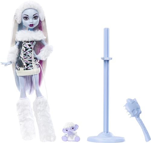 Monster High Booriginal Creeproduction Doll  Abbey Bominable Collectible Reproduction with Doll Stand  Diary & Pet