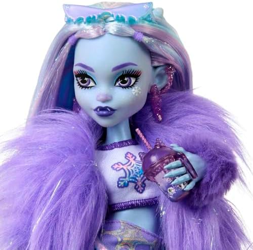 Monster High Frankie Stein Doll in Denim Jacket and Shorts  Includes Pet Dog Watzie and Accessories Like a Backpack  Snack and Notebook