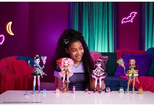 Monster High Scary Sweet Birthday Doll  Cleo De Nile in Golden Party Dress with Themed Accessories Like Invite  Balloon  Gift  Lipstick and More
